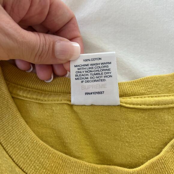 Supreme Dynamite Tee in Acid Yellow Streetwear Cotton T-Shirt, Size XL - Picture 10 of 10